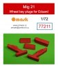 Omask 77211 Mig 21 wheel bay plugs (for Eduard) 1/72
